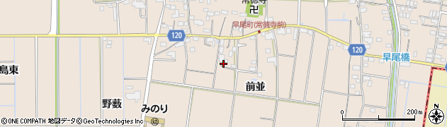 愛知県愛西市早尾町前並90周辺の地図