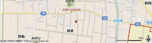 愛知県愛西市早尾町前並73周辺の地図