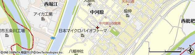 愛知県清須市中河原150周辺の地図