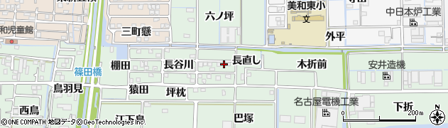 愛知県あま市篠田（長直し）周辺の地図