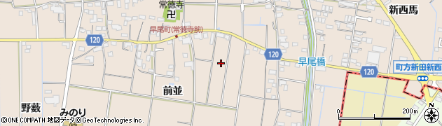 愛知県愛西市早尾町前並41周辺の地図
