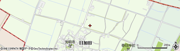 滋賀県愛知郡愛荘町目加田周辺の地図