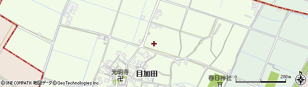 滋賀県愛荘町（愛知郡）目加田周辺の地図