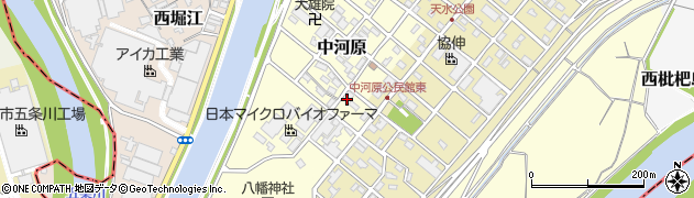 愛知県清須市中河原145周辺の地図