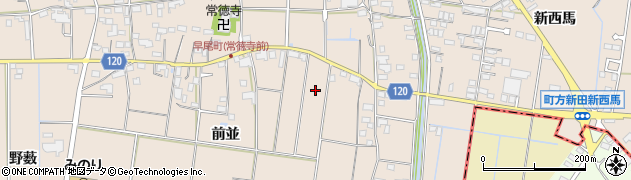 愛知県愛西市早尾町前並27周辺の地図
