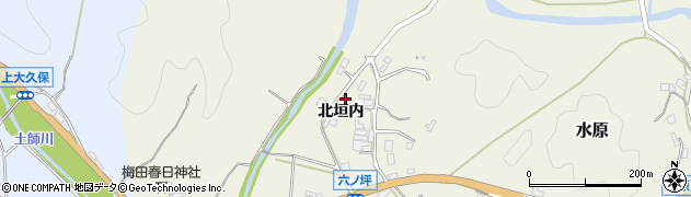 京都府京丹波町（船井郡）水原（北垣内）周辺の地図