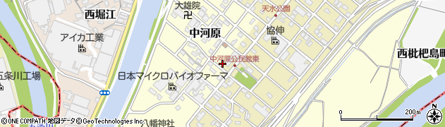 愛知県清須市中河原118周辺の地図
