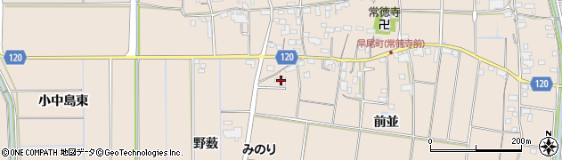 愛知県愛西市早尾町前並129周辺の地図