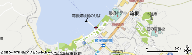 箱根観光船株式会社　海賊船運航部・旅客周辺の地図