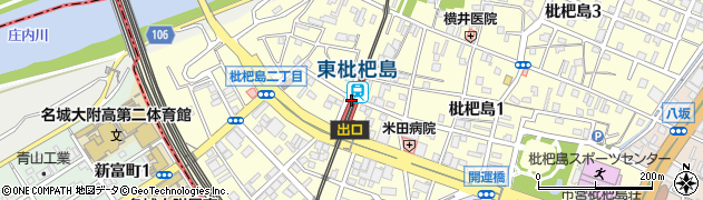 愛知県名古屋市西区周辺の地図