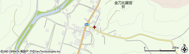 京都府京都市右京区京北下弓削町（町チ）周辺の地図