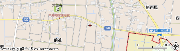 愛知県愛西市早尾町前並17周辺の地図