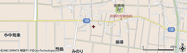 愛知県愛西市早尾町前並108周辺の地図