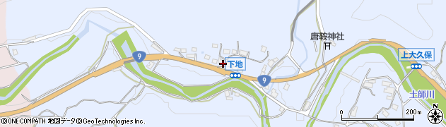 京都府京丹波町（船井郡）上大久保（下地）周辺の地図