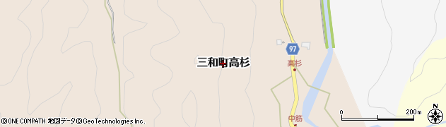 京都府福知山市三和町高杉周辺の地図