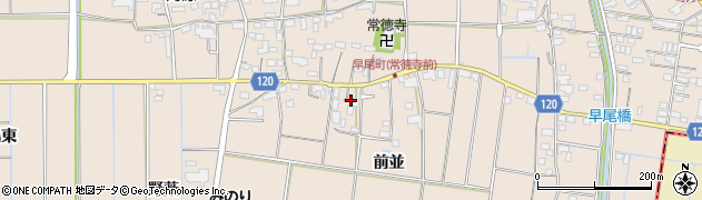 愛知県愛西市早尾町前並89周辺の地図