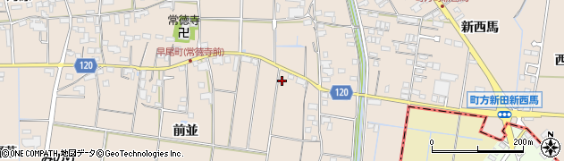 愛知県愛西市早尾町前並18周辺の地図