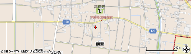 愛知県愛西市早尾町前並86周辺の地図