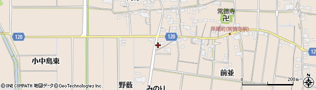 愛知県愛西市早尾町前並122周辺の地図