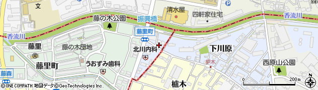 愛知県名古屋市名東区藤香町8周辺の地図