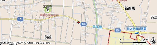 愛知県愛西市早尾町前並16周辺の地図