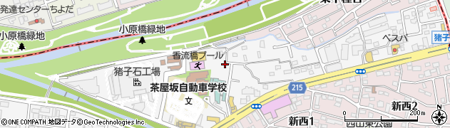 愛知県名古屋市千種区香流橋周辺の地図