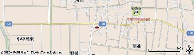愛知県愛西市早尾町前並121周辺の地図