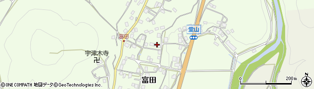 京都府船井郡京丹波町富田井上周辺の地図