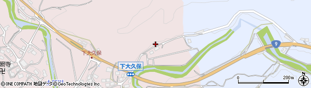 京都府京丹波町（船井郡）下大久保（上ノセ）周辺の地図