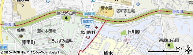 愛知県名古屋市名東区藤香町4周辺の地図