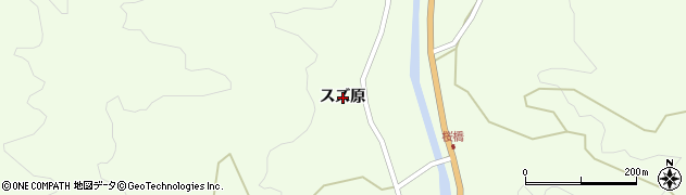 愛知県豊田市中当町スズ原周辺の地図