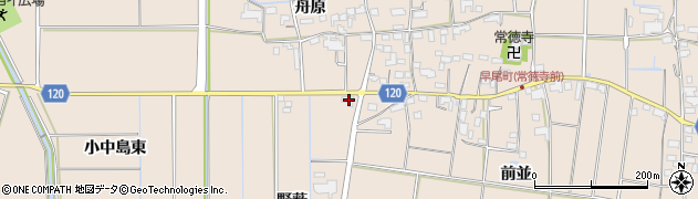 愛知県愛西市早尾町（野薮）周辺の地図