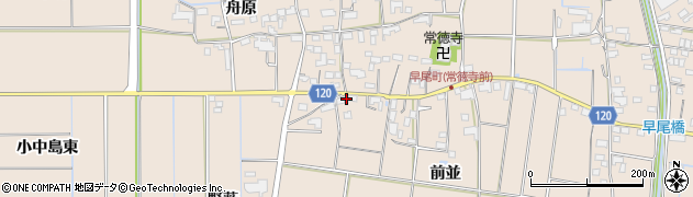 愛知県愛西市早尾町前並115周辺の地図