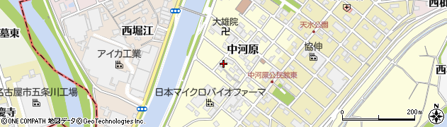 愛知県清須市中河原138周辺の地図