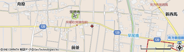 愛知県愛西市早尾町前並64周辺の地図