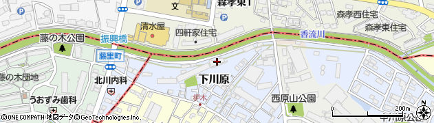 愛知県長久手市下川原9周辺の地図