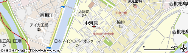 愛知県清須市中河原112周辺の地図