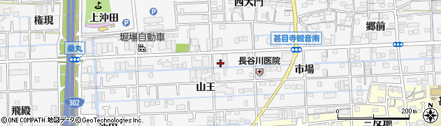 愛知県あま市甚目寺山王12周辺の地図