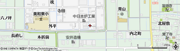 愛知県あま市木折八畝割周辺の地図