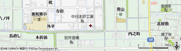 愛知県あま市木折八畝割10周辺の地図