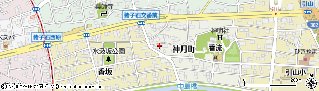 愛知県名古屋市名東区神月町402周辺の地図
