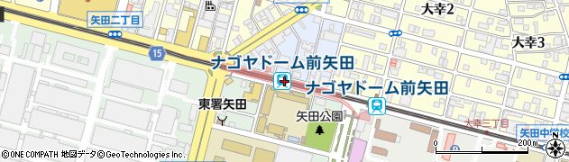 ナゴヤドーム前矢田駅周辺の地図
