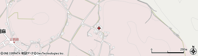 京都府南丹市日吉町上胡麻（寺ノ下）周辺の地図