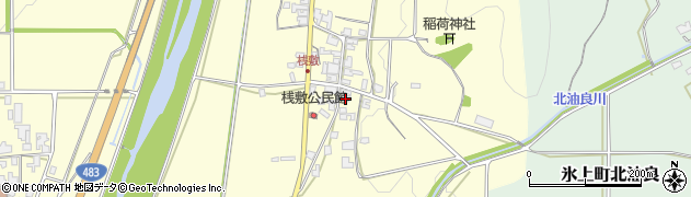 兵庫県丹波市氷上町桟敷535周辺の地図