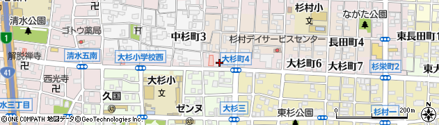 愛知県名古屋市北区大杉町4丁目周辺の地図