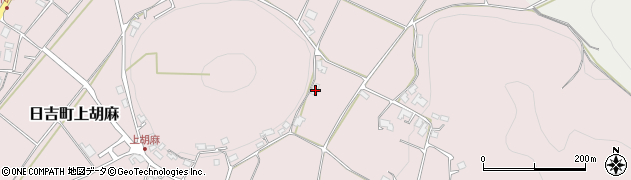 京都府南丹市日吉町上胡麻（下大橋）周辺の地図
