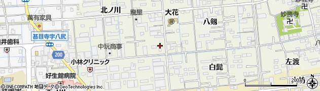 愛知県あま市上萱津銭神25周辺の地図