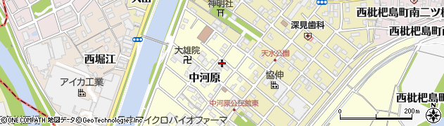 愛知県清須市中河原49周辺の地図