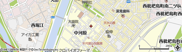 愛知県清須市中河原32周辺の地図
