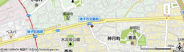 愛知県名古屋市名東区神月町101周辺の地図